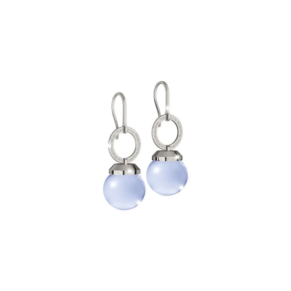 REBECCA Holywood Stone 17 Earrings Silver Plated BHTOBL04
