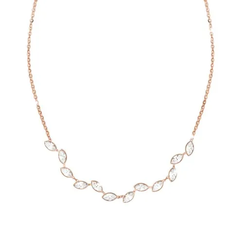REBECCA Lumiere Necklace Silver PlatedRose Gold Color BLMKRR06