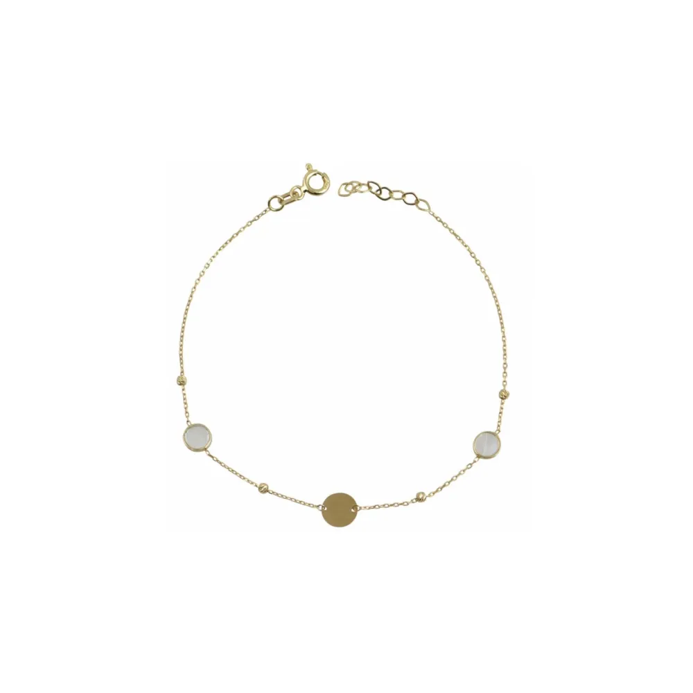 14K Χρυσό Bραχιόλι Με Φίλντισι BP9025