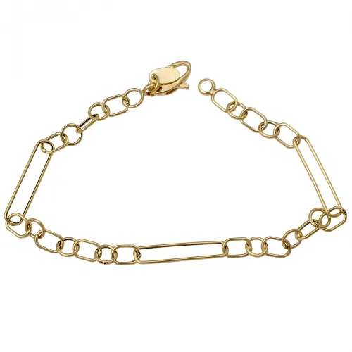 14K Χρυσό Bραχιόλι με Κρίκους BR207-0