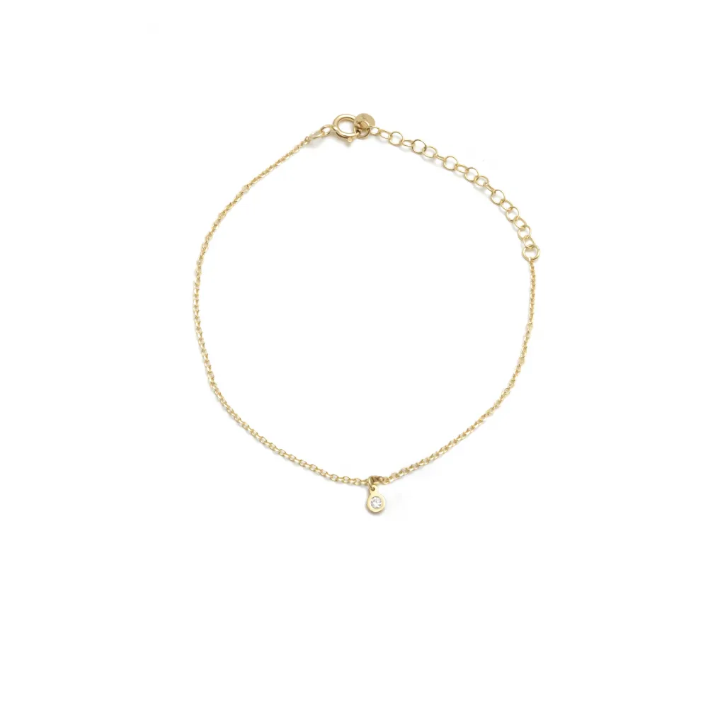 18K Χρυσό Βραχιόλι με Διαμάντι XB4392DO