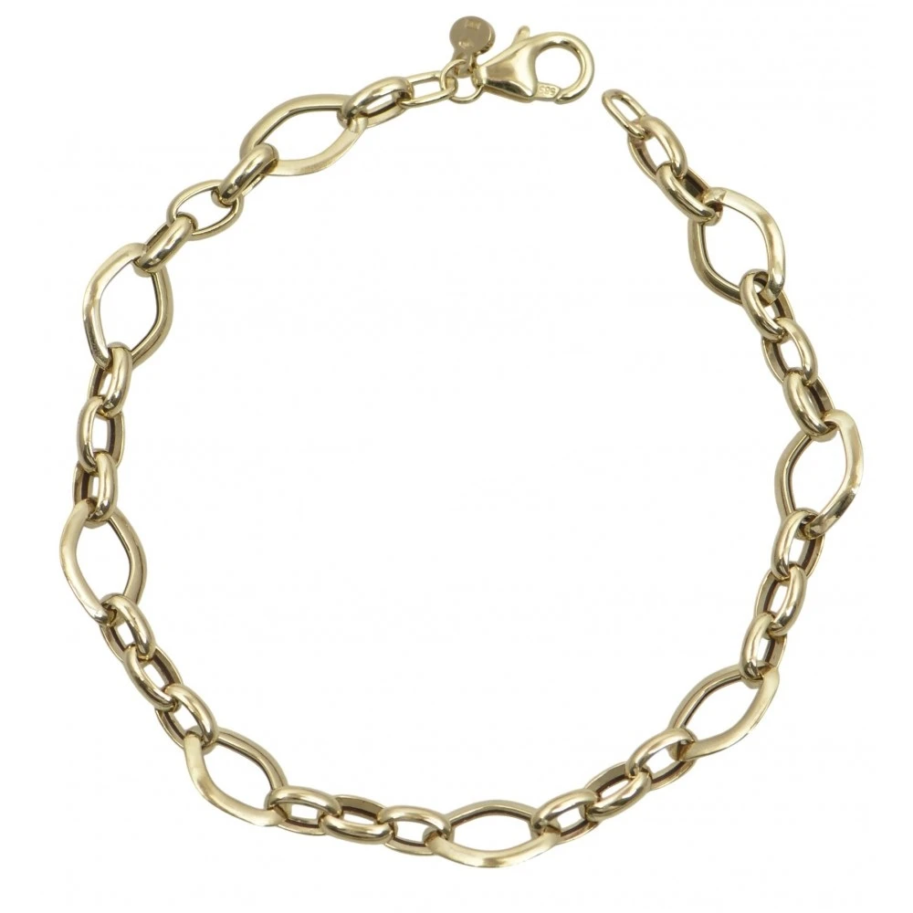 14K Χρυσό Βραχιόλι με Κρίκους BR3110