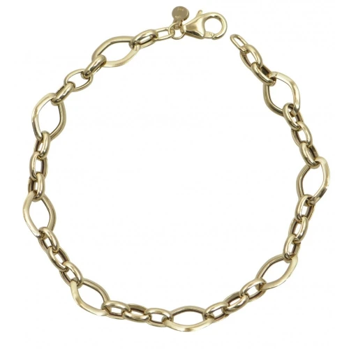 14K Χρυσό Βραχιόλι με Κρίκους BR3110