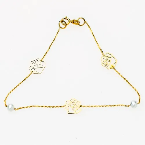 14K Χρυσό Bραχιόλι BR356FF1