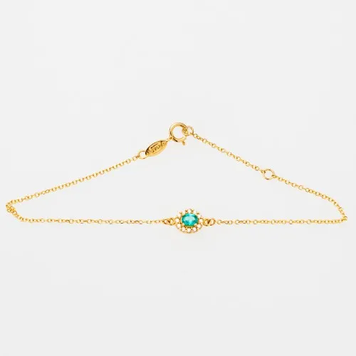 14K Χρυσό Βραχιόλι με Ζιργκόν BR360AL1