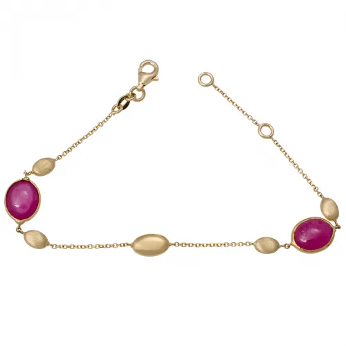14K Χρυσό Βραχιόλι με Τουρμαλίνη (Ο Πολύτιμος Λίθος του Έρωτα) BR424KV