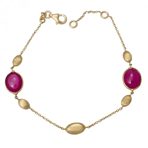 14K Χρυσό Βραχιόλι με Τουρμαλίνη (Ο Πολύτιμος Λίθος του Έρωτα) BR424KV