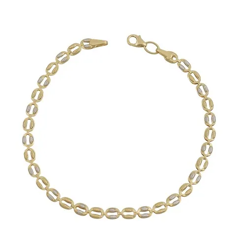 14K Χρυσό Δίχρωμο Βραχιόλι BR5237