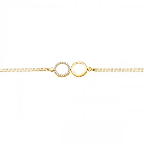 14K Χρυσό Bραχιόλι με Ζιργκόν BR58701