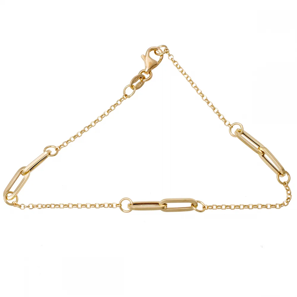 14K Χρυσό Bραχιόλι με Κρίκους BRI0049