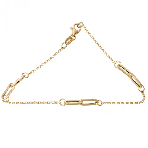 14K Χρυσό Bραχιόλι με Κρίκους BRI0049