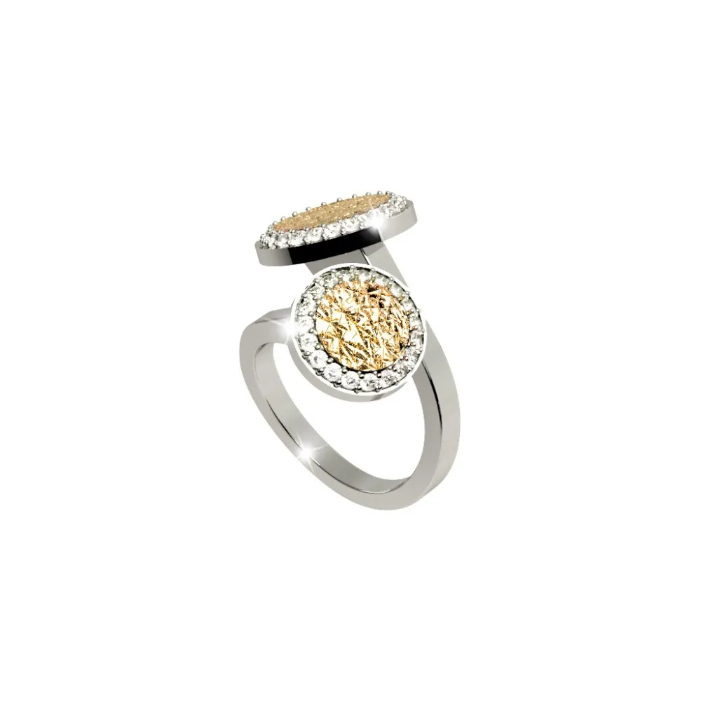 REBECCA R-ZERO Ring Gold Tone Plated BRZABO53