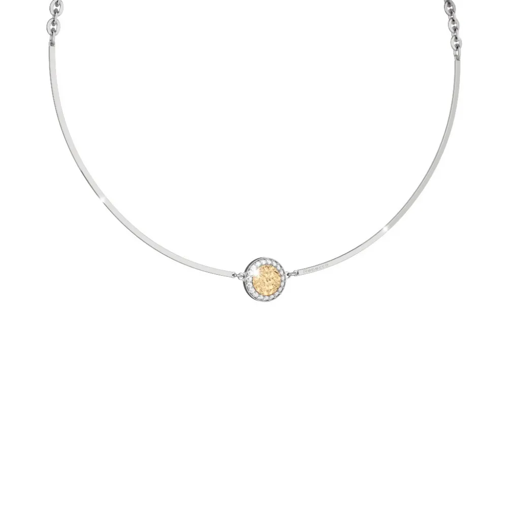 REBECCA R-ZERO Necklace Silver Plated  BRZKBO52