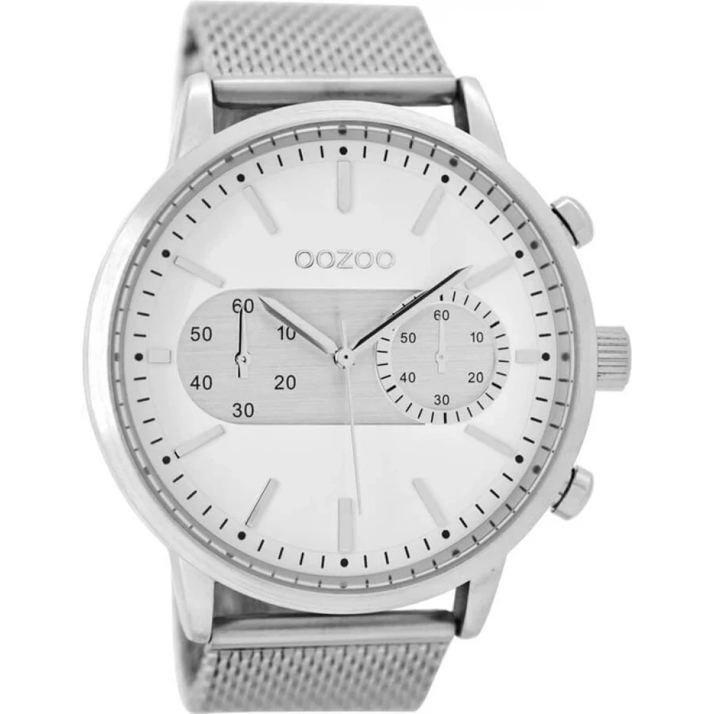 OOZOO Timepieces με Μεταλλικό Μπρασελέ σε Ασημί Τόνο C9070