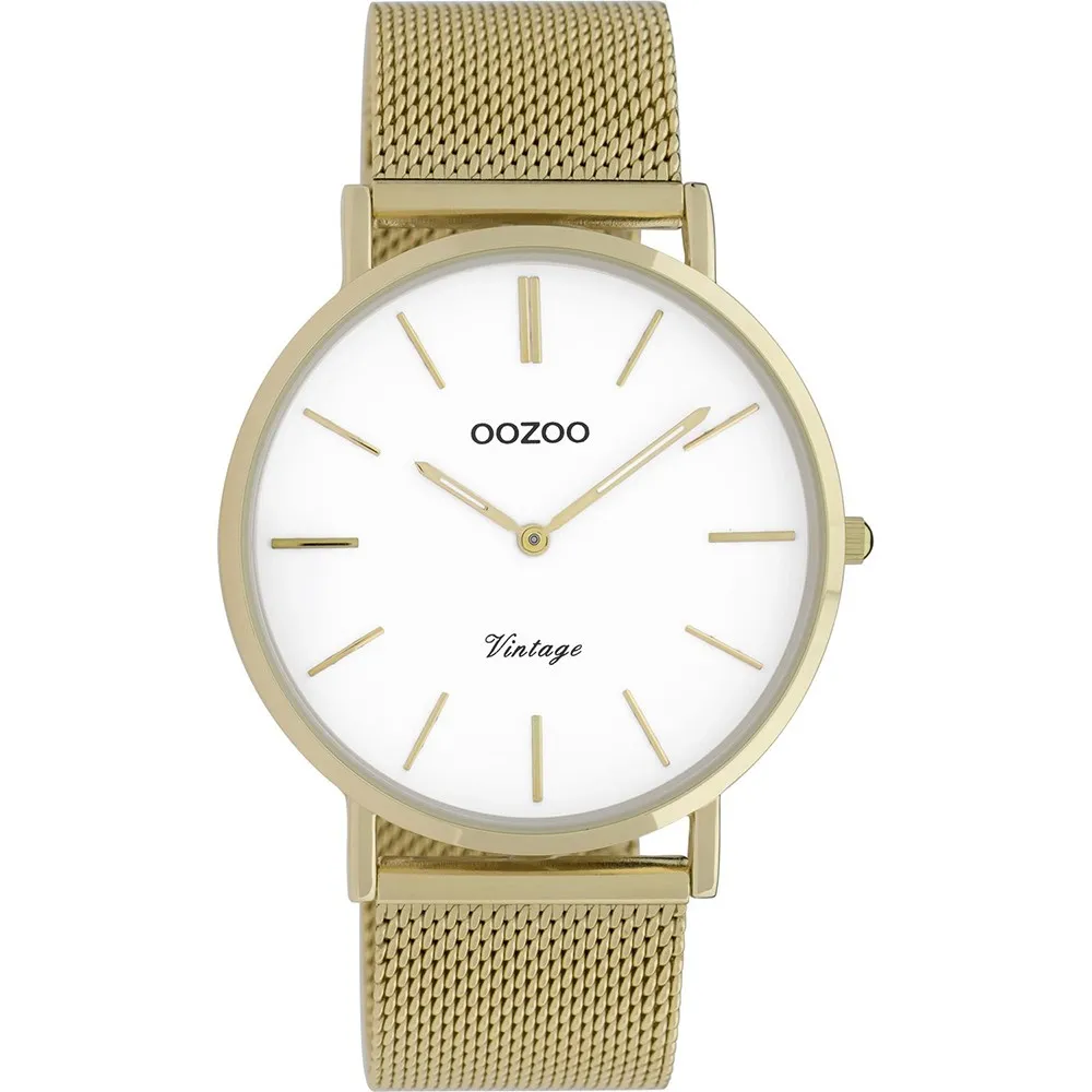 OOZOO Timepieces Vintage Gold Metal Bracelet C9908