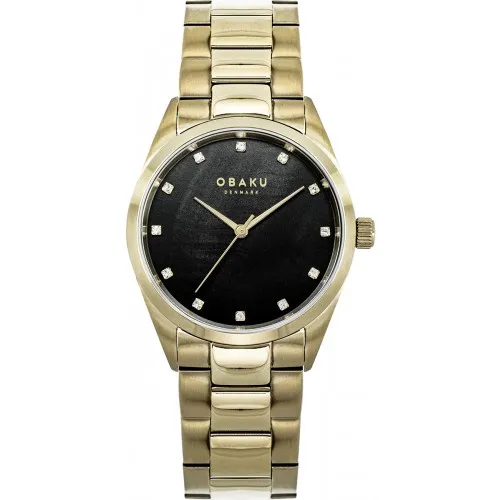 OBAKU Chili Gatsby Gold Stainless Steel Bracelet V263LXGBSG