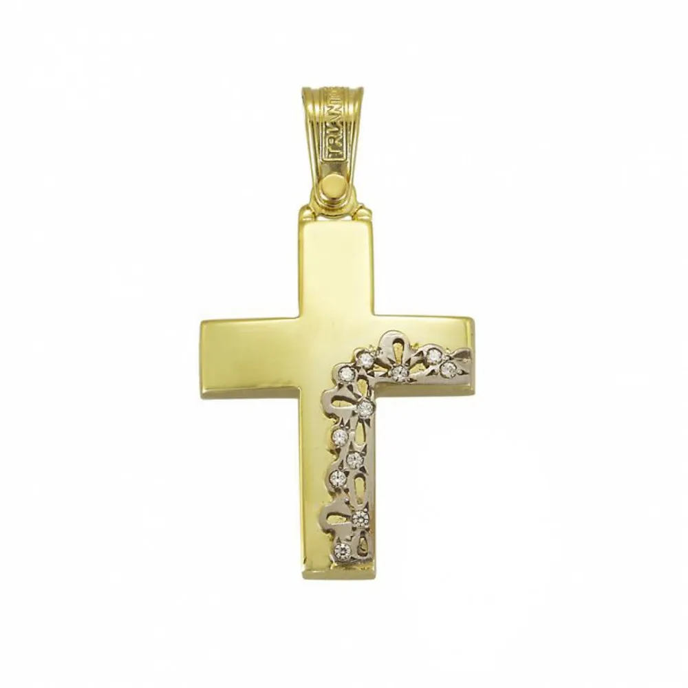 14k Χρυσός Σταυρός με Ζιργκόν  1.1.1263