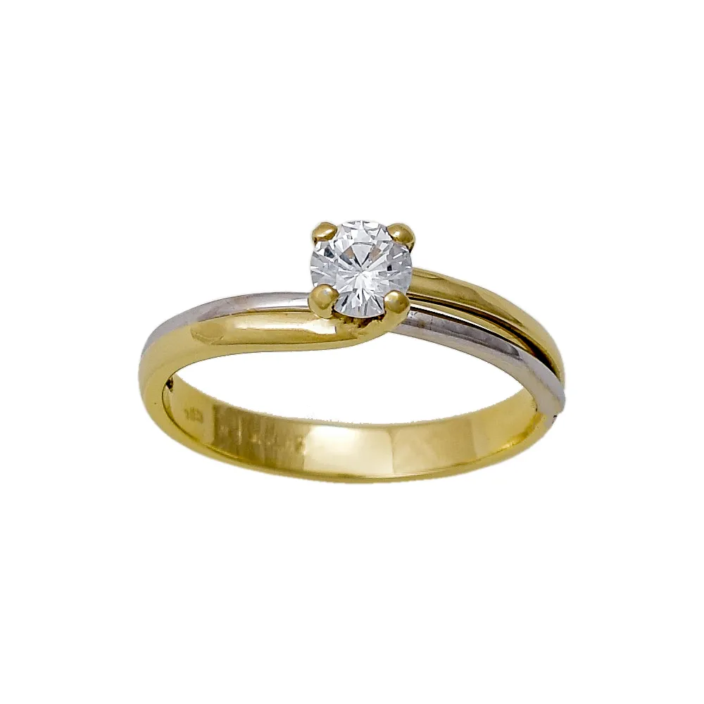 14K Χρυσό Δαχτυλίδι με Ζiργκόν D052259