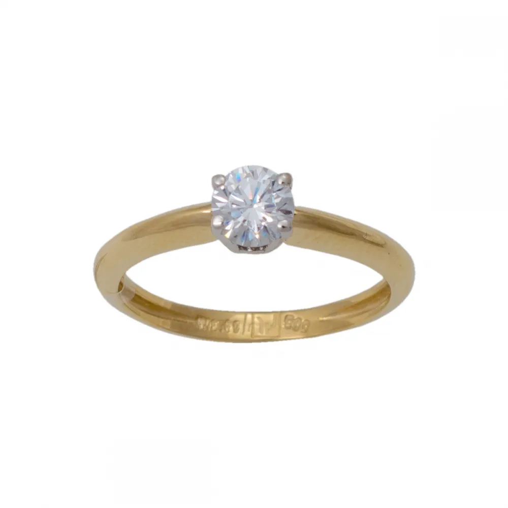 14K Χρυσό Δαχτυλίδι με Ζιργκόν D052261