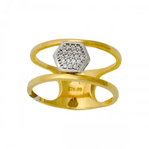 14K Χρυσό Δαχτυλίδι με Ζιργκόν D052435