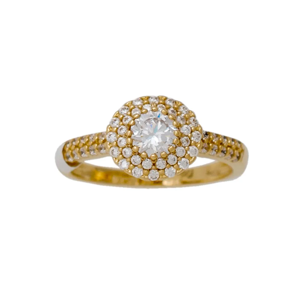 14K Χρυσό Δαχτυλίδι με Ζιργκόν D052460