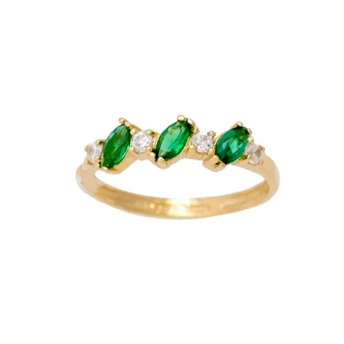 14K Χρυσό Δαχτυλίδι με Ζιργκόν D052499