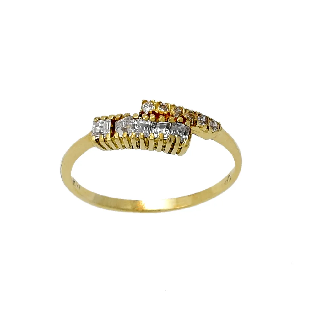14K Χρυσό Δαχτυλίδι με Ζιργκόν D184K40