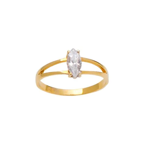 14K Χρυσό Δαχτυλίδι με Ζιργκόν D190K40