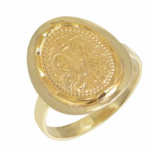 14K Χρυσό Δαχτυλίδι με Κωνσταντινάτο D2249-O