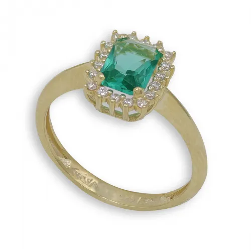 14K Χρυσό Δαχτυλίδι με Ζιργκόν  026687F