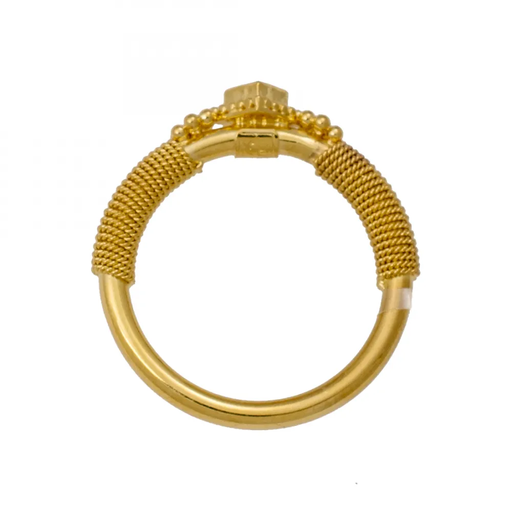 18K Χρυσό Δαχτυλίδι Χειροποίητο με Ρουμπίνι D51DM