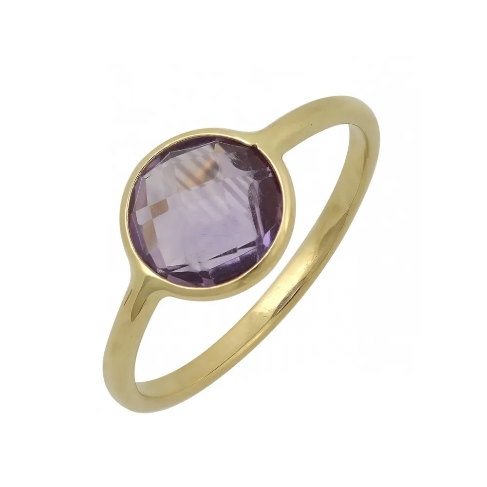 14K Χρυσό Δαχτυλίδι με Αμέθυστο D6026-O