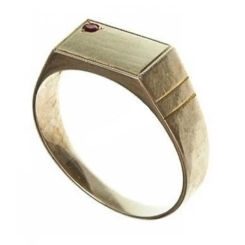 14K Χρυσό Δαχτυλίδι Σεβαλιέ με Ζιργόν DA1008