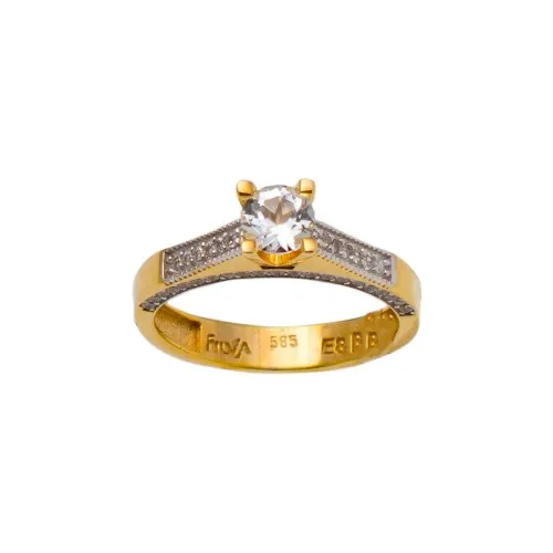 14Κ Χρυσό Δαχτυλίδι με Τοπάζι DF618