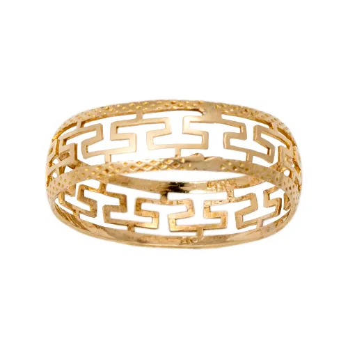14K Χρυσό Χειροποίητο Δαχτυλίδι Μαίανδρος DK094KN