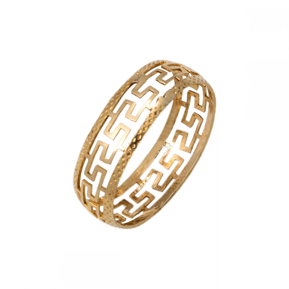 14K Χρυσό Χειροποίητο Δαχτυλίδι Μαίανδρος DK094KN