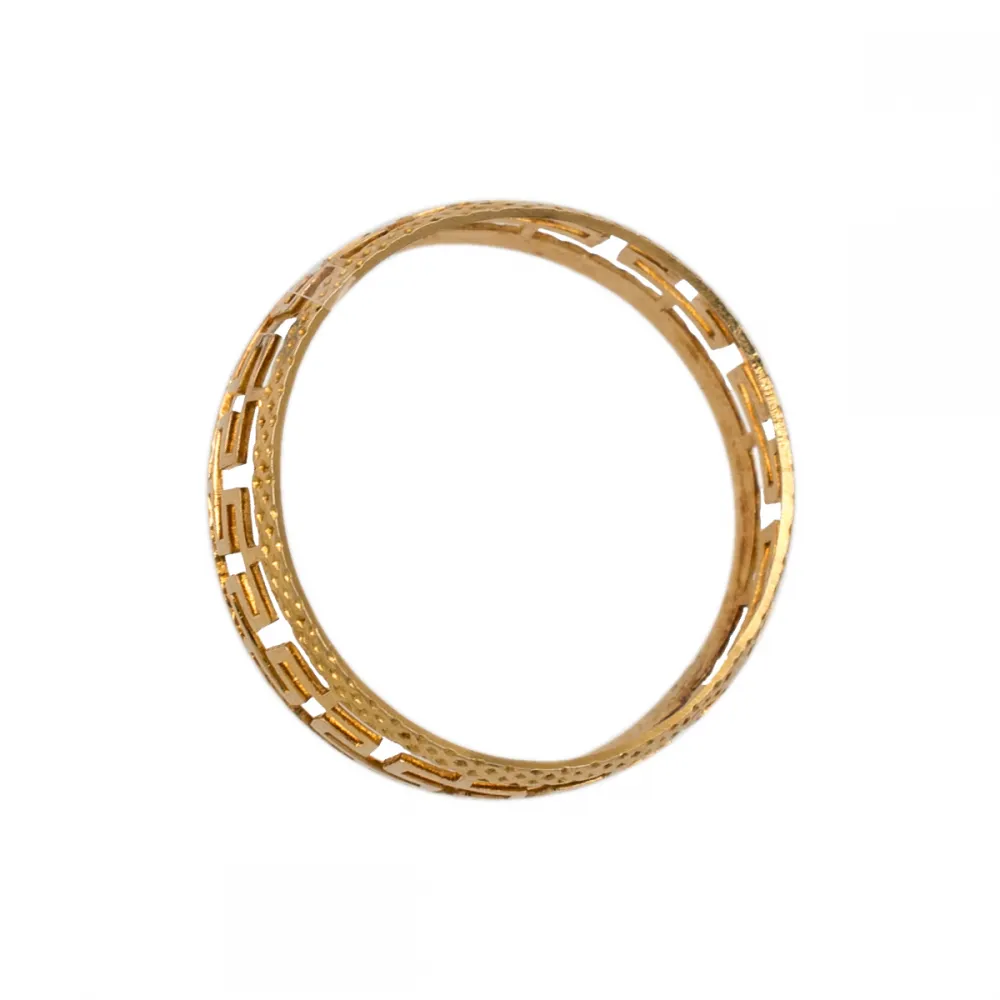 14K Χρυσό Χειροποίητο Δαχτυλίδι Μαίανδρος DK094KN