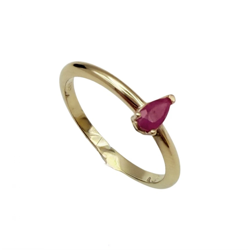 14K Χρυσό Δαχτυλίδι με Ρουμπίνι DK158ANG