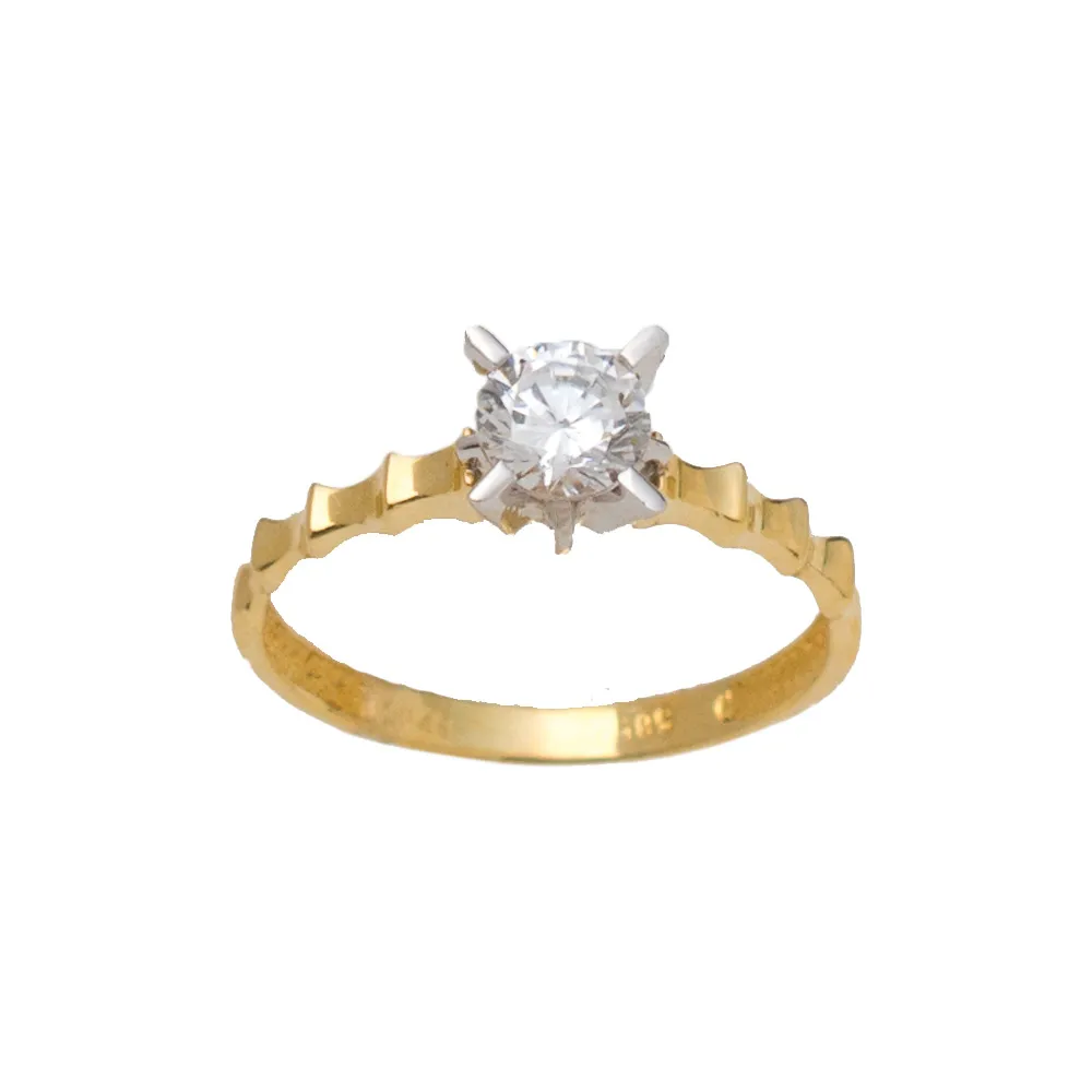 14K Χρυσό Δαχτυλίδι με Ζιργκόν DK227N