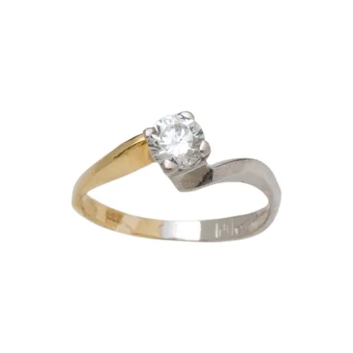 14K Χρυσό Δαχτυλίδι με Ζιργκόν DK25C40