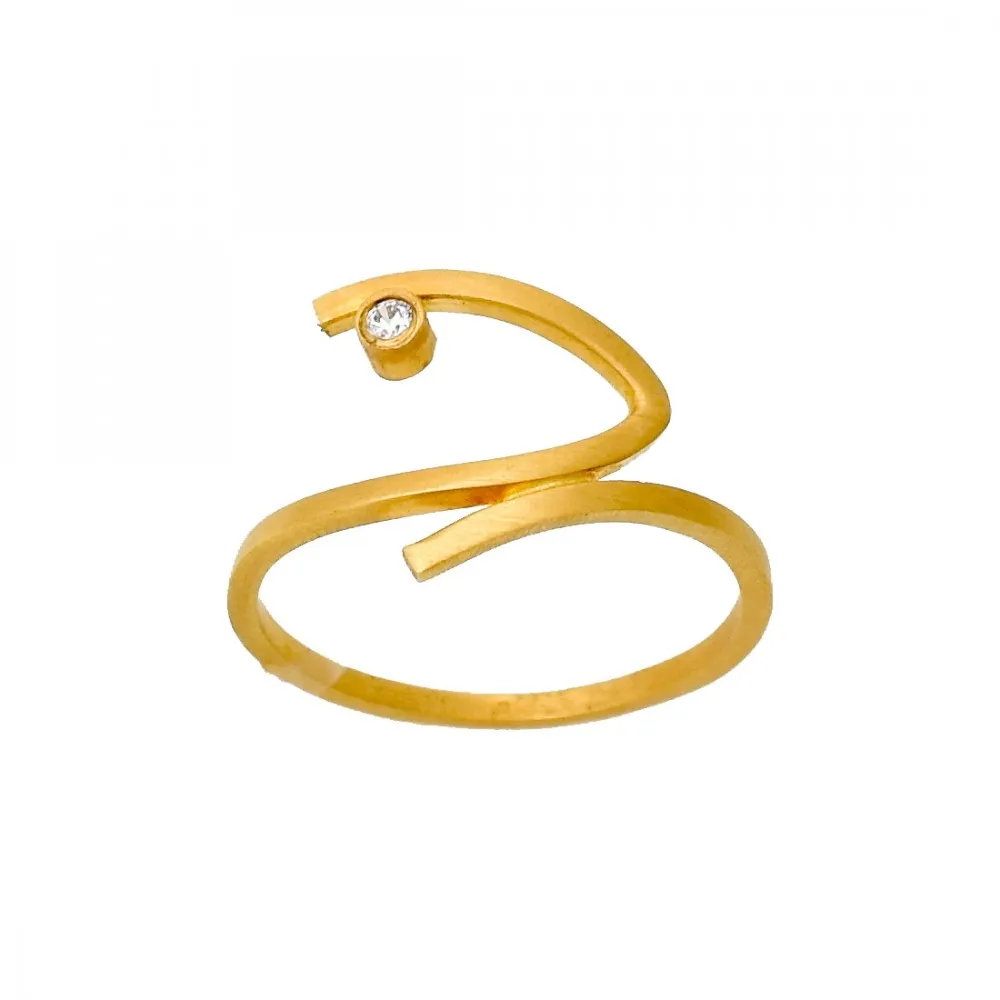 14K Χρυσό Χειροποίητο Δαχτυλίδι με Ζιργκόν DK578KT1