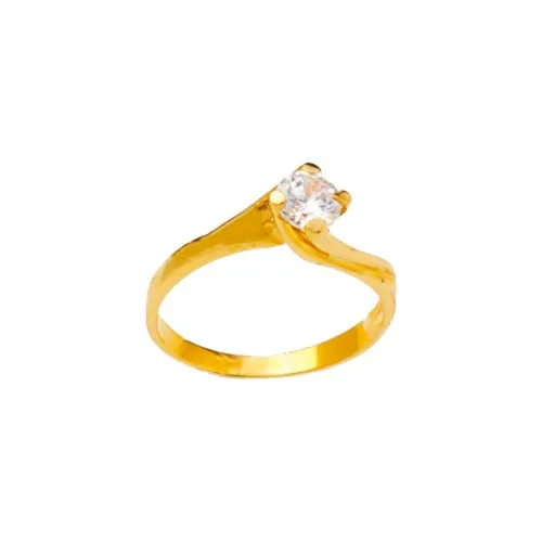 14K Χρυσό Δαχτυλίδι με Ζιργκόν DK688AN1