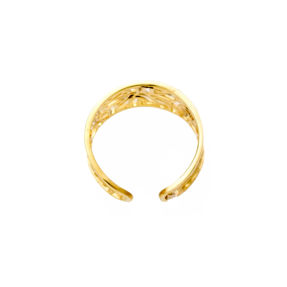 14K Χρυσό Δαχτυλίδι Χειροποίητο με Ζιργκόν DK865KG12