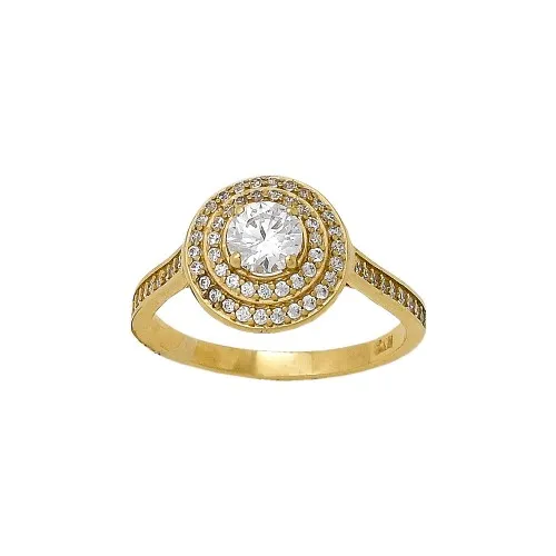 14K Χρυσό Δαχτυλίδι με Ζιργκόν DK900AL1