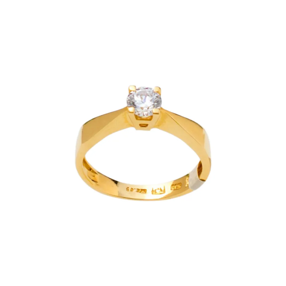 14K Χρυσό Δαχτυλίδι με Ζιργκόν DO52424