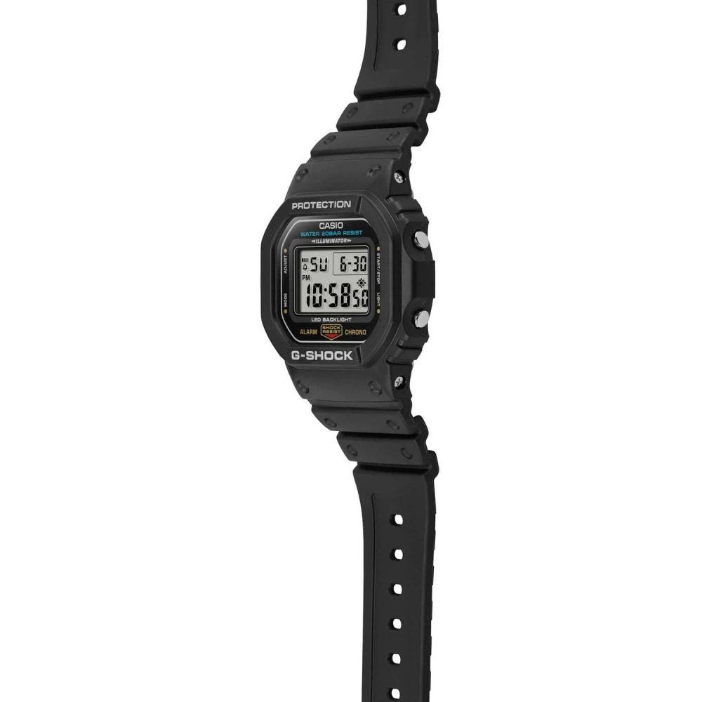 CASIO G-Shock Χρονογράφος με Μαύρο Καουτσούκ Λουράκι DW-5600UE-1ER