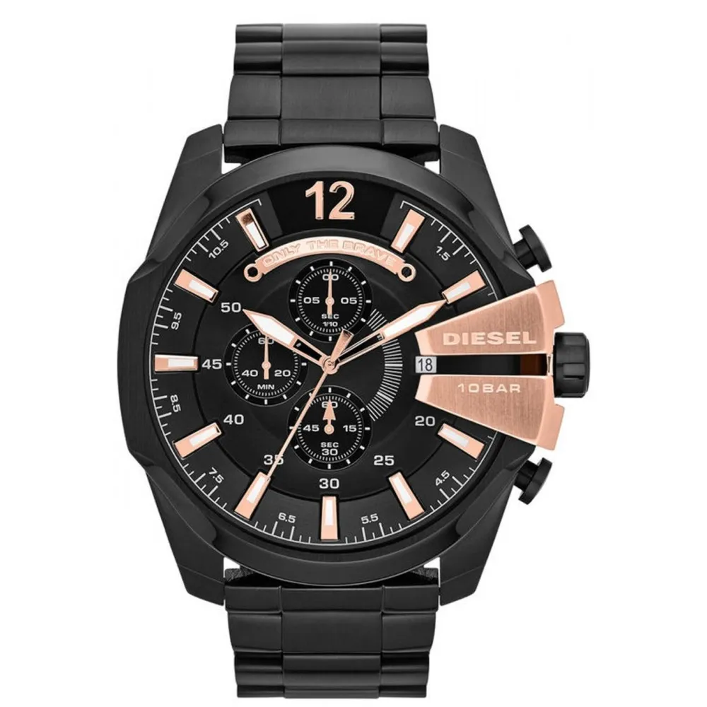 DIESEL Mega Chief Black Stainless Steel Chronograph DZ4309