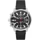 DIESEL Griffed Chronograph Black Leather Strap DZ4603