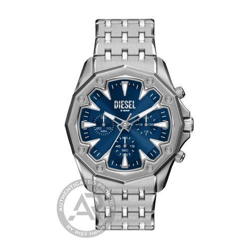 DIESEL Stinger Χρονογράφος με Μπρασελέ από Ανοξείδωτο Ατσάλι σε Ασημί Τόνο DZ4706