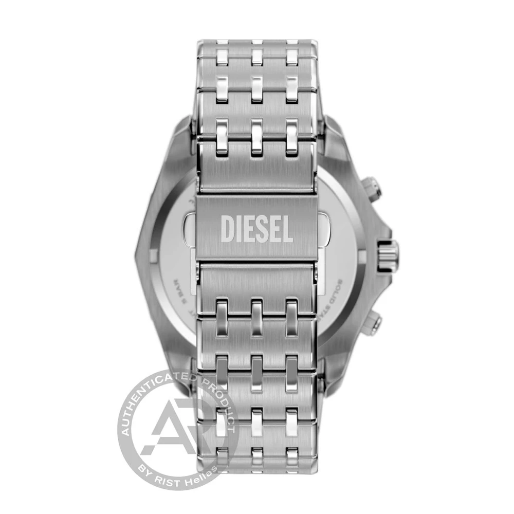 DIESEL Stinger Χρονογράφος με Μπρασελέ από Ανοξείδωτο Ατσάλι σε Ασημί Τόνο DZ4706
